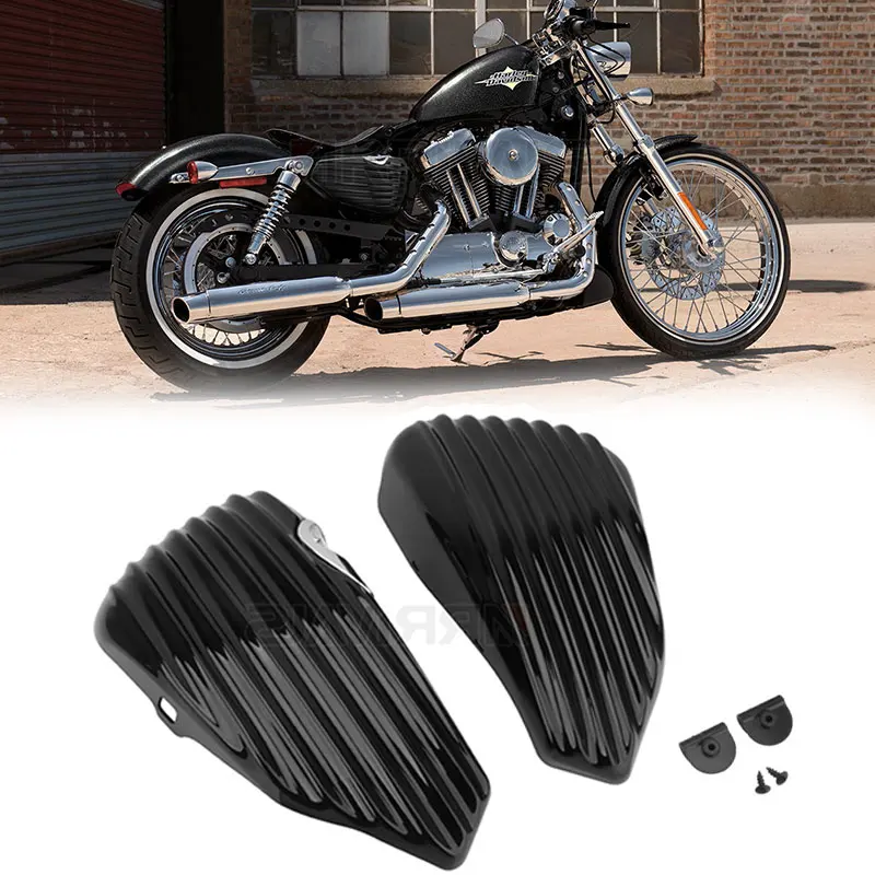 Чехол для мотоцикла боковая защита/боковая крышка аккумулятора Harley Sportster 883 1200 XL