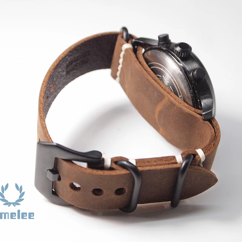 Сменный ремешок для часов crazy horse leather nato 20/мм22 мм/24 мм/26 мм | Наручные часы