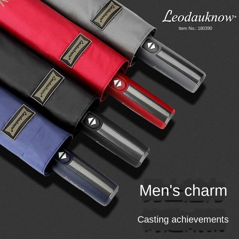 Мужской зонт для мужчин от дождя и мужской большой летний складной Радужный