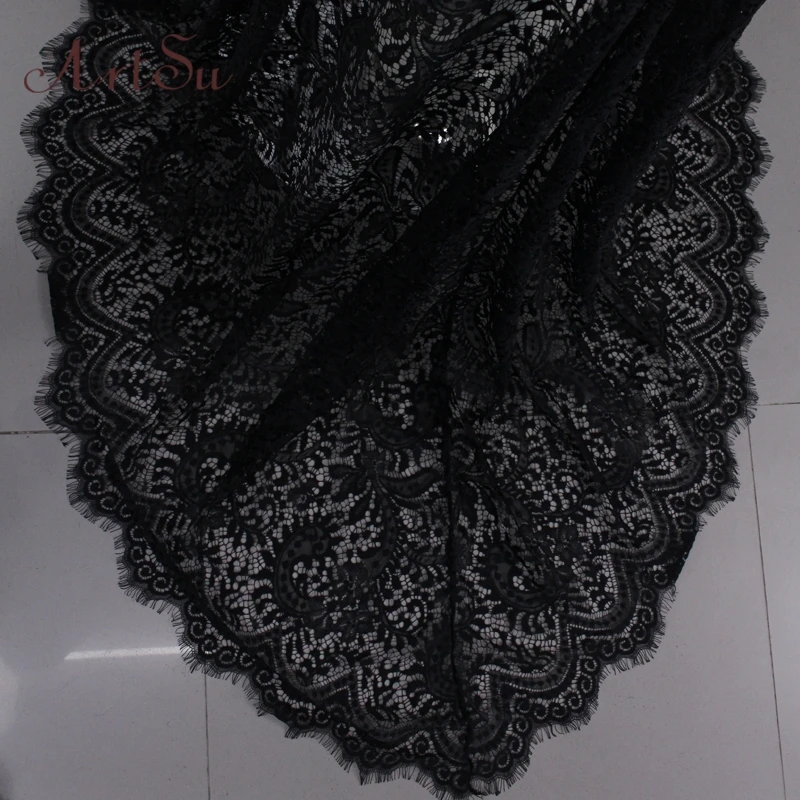 Женское кружевное платье ArtSu длинное прозрачное вечервечерние с цветочным