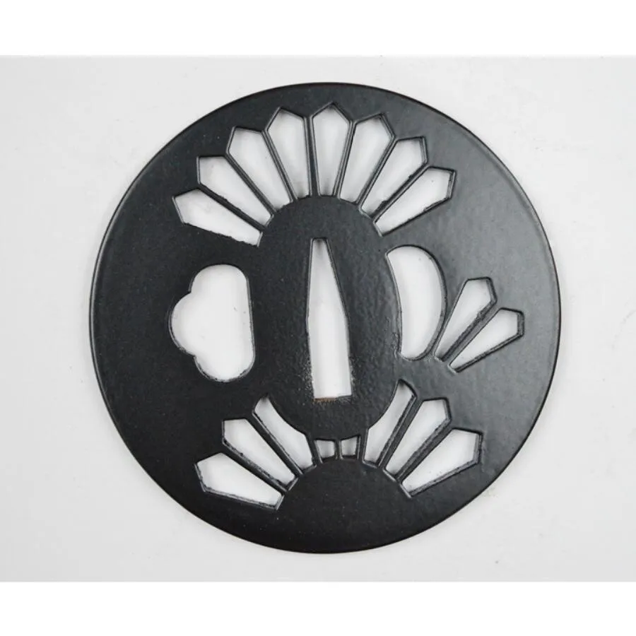 Прочная Железная стальная защита Tsuba для японской самурайский меч катана Wakizashi