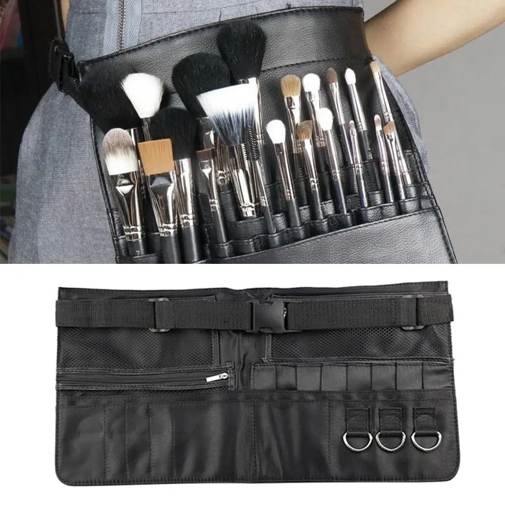Профессиональная сумка для кистей макияжа с ремнем художника косметический