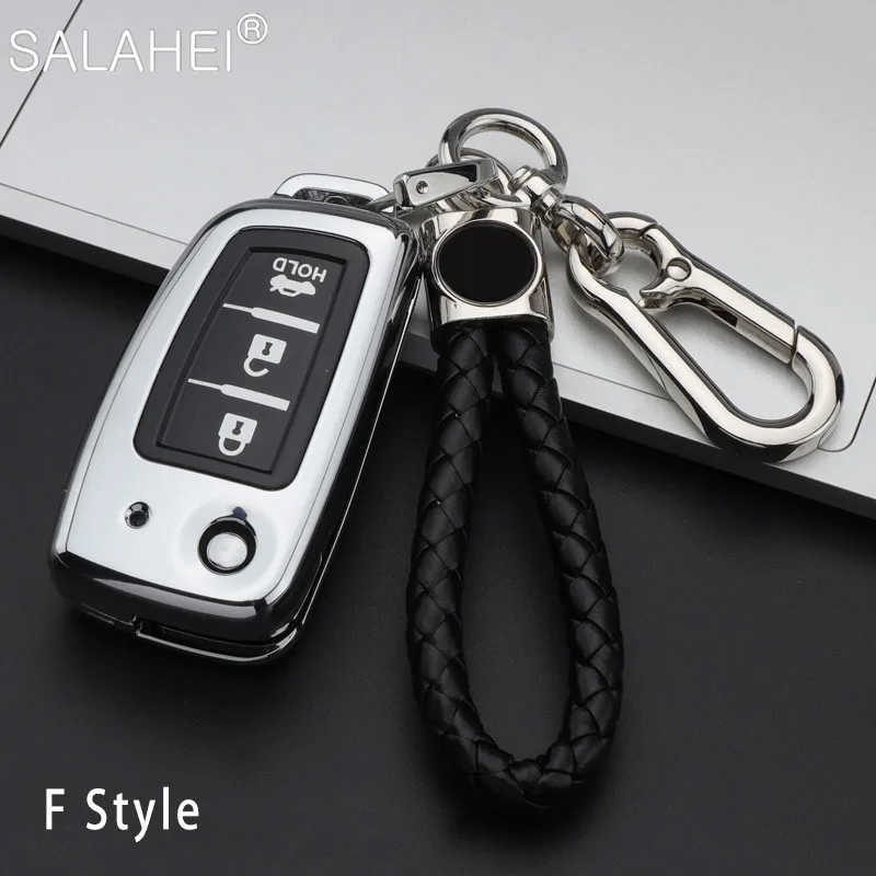 Чехол для автомобильного ключа из ТПУ и цинкового сплава Nissan Qashqai J11 X-trail Trail T32 F15