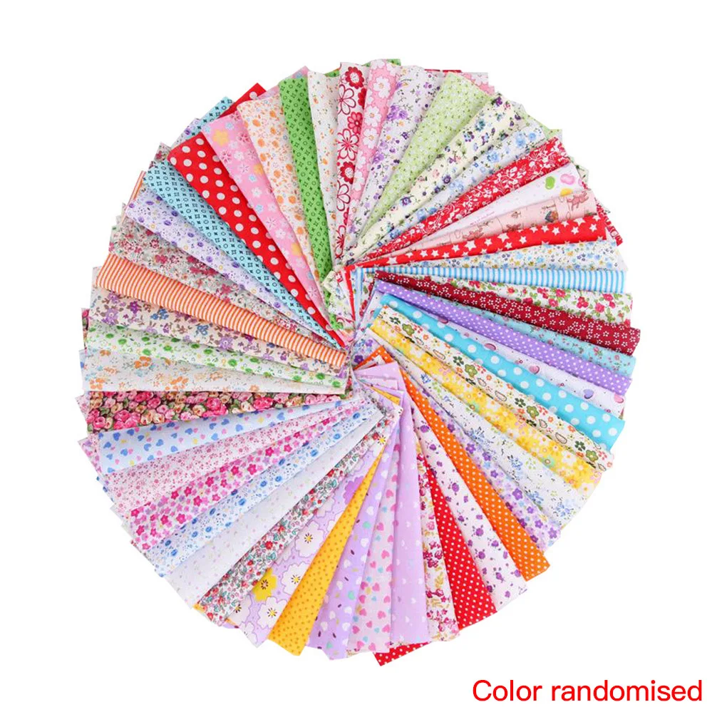 100 шт. цветовые узоры рандомное украшение для рукоделия хлопковая ткань набор