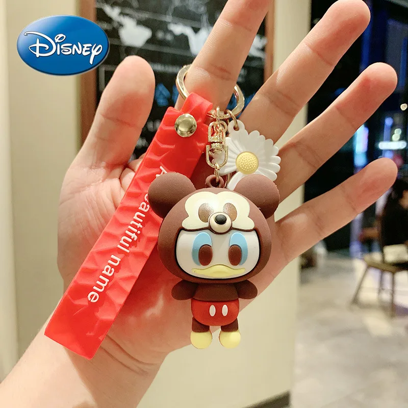 

Disney Mickey Mouse Minnie Pvc Keychain Pendant Silicone Car Key Chain Bag Pendant