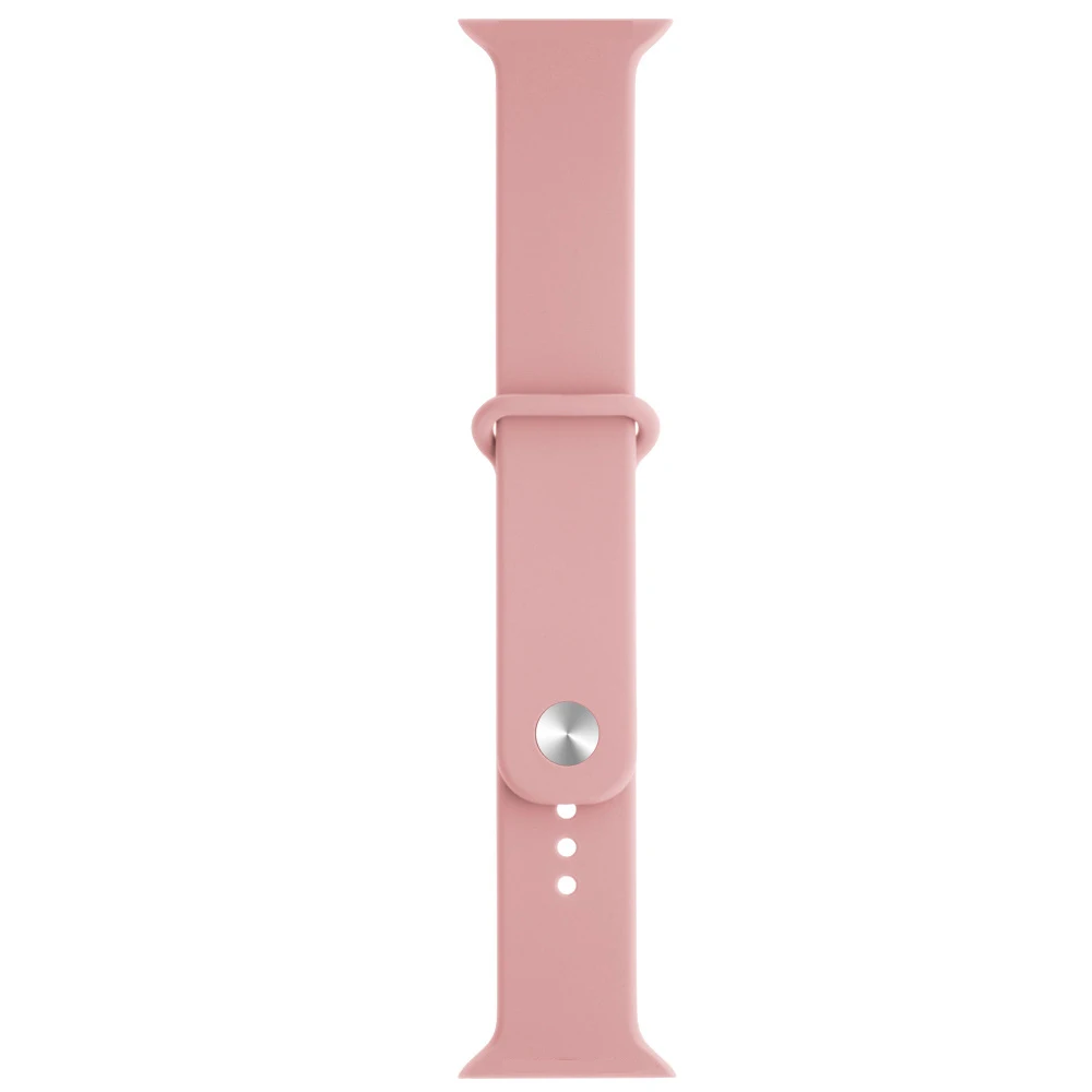 pink Ремешок для iwatch серии 4 40 мм 44 мм для Apple Watch серии 4 3 38 мм 42 мм мягкий силиконовый дышащий сменный спортивный ремешок - Цвет: pink