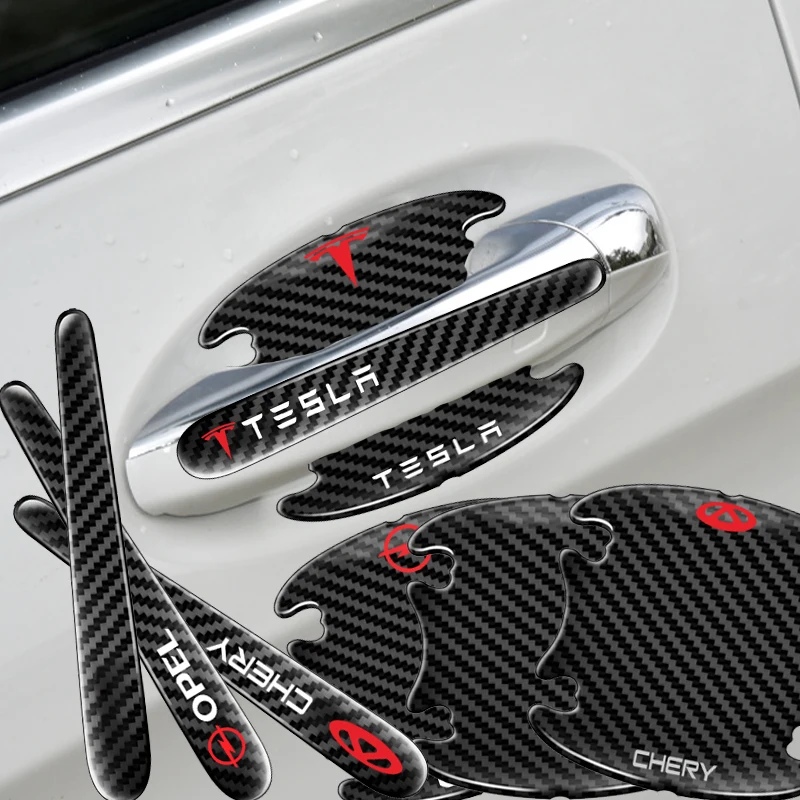 

8pcs Car Door Handle Stickers Scratches Film Resistant Cover for Chery Iq Blossom Fulwin Arrizo 5 A1 A3 A5 2021 Car Accessories