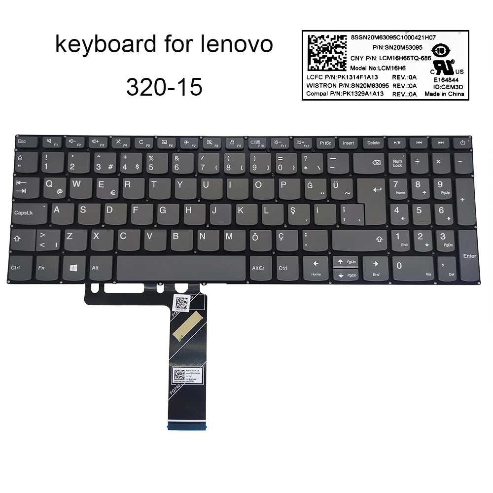 

Japanese turkish keyboard For Lenovo IdeaPad 320 15IKB 15ABR 330 15IKBR 320-15 JP Japan TR Turkey computer keyboard New LCM18A9