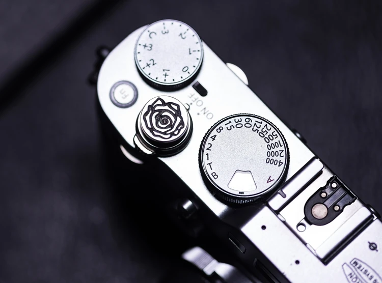 Оригинальная Серебряная+ латунная кнопка спуска затвора для камеры Fujifilm X100F XPRO2 XE3 XT3/X10/X20/X30 Leica M1/M2