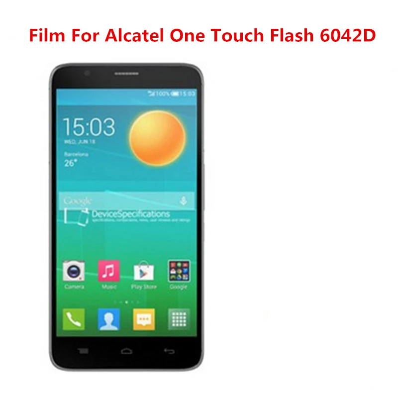 1/2/5/10 шт. ультратонкая прозрачная защитная пленка для HD ЖК-экрана с чистящей тканевой пленкой для Alcatel OneTouch Flash 6042D.