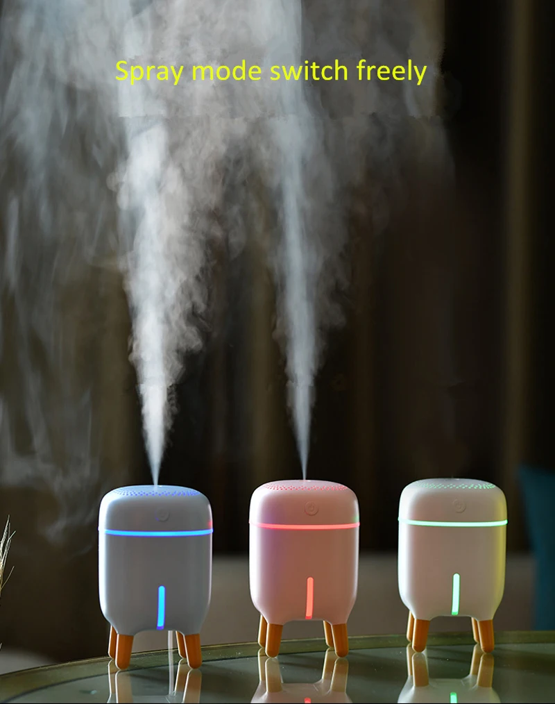 New Aroma Essential Oil Diffuser Shelf Humidifier 240ml Air Purifier LED Night Light USB Mini Fogger Car Air Freshener