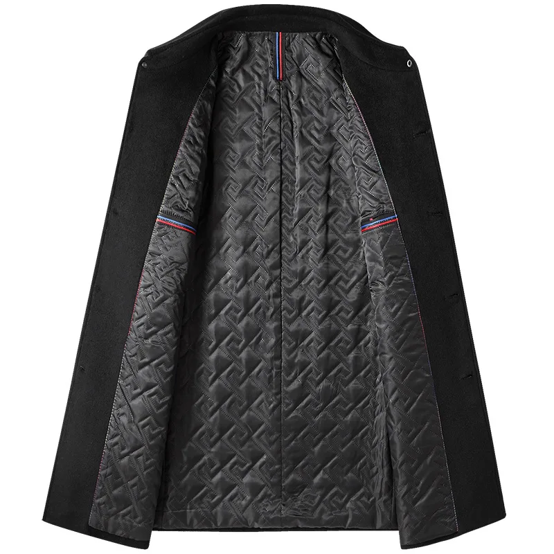 Мужские зимние шерстяные куртки Wools модное пальто мужская повседневная