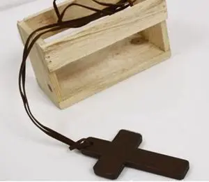 JETTINGBUY модное ювелирное изделие для женщин ретро деревянный крест подвески