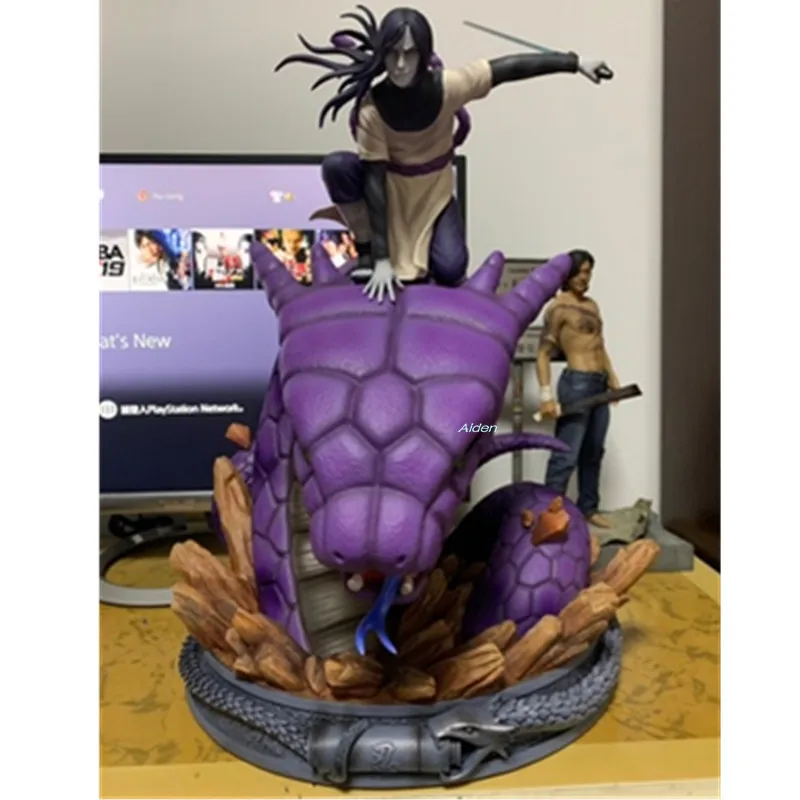 2" Статуя Наруто Akatsuki бюст огненная нация полноразмерный портрет Orochimaru GK Коллекционная модель игрушки коробка 50 см Z2826