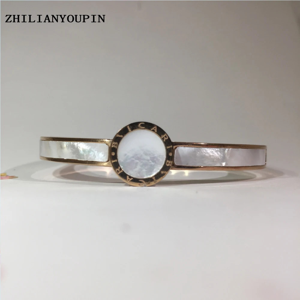 Женский Браслет-манжета из нержавеющей стали роскошный браслет с кристаллами