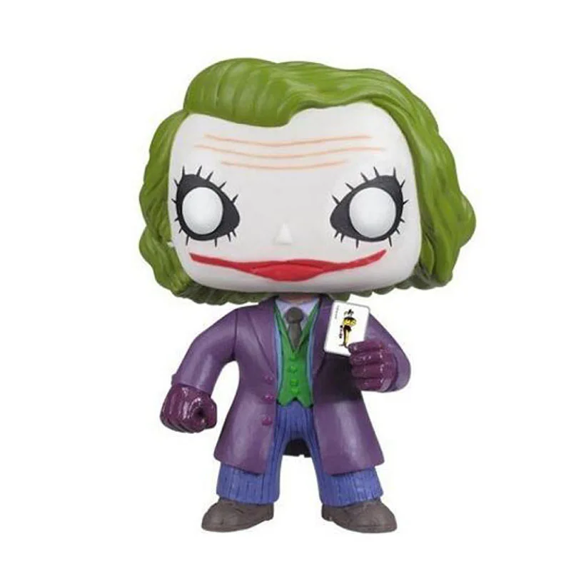 No Box Funko Pop Бэтмен Джокер экшн и игрушечные фигурки Детские игрушки 10 см - Цвет: No Box