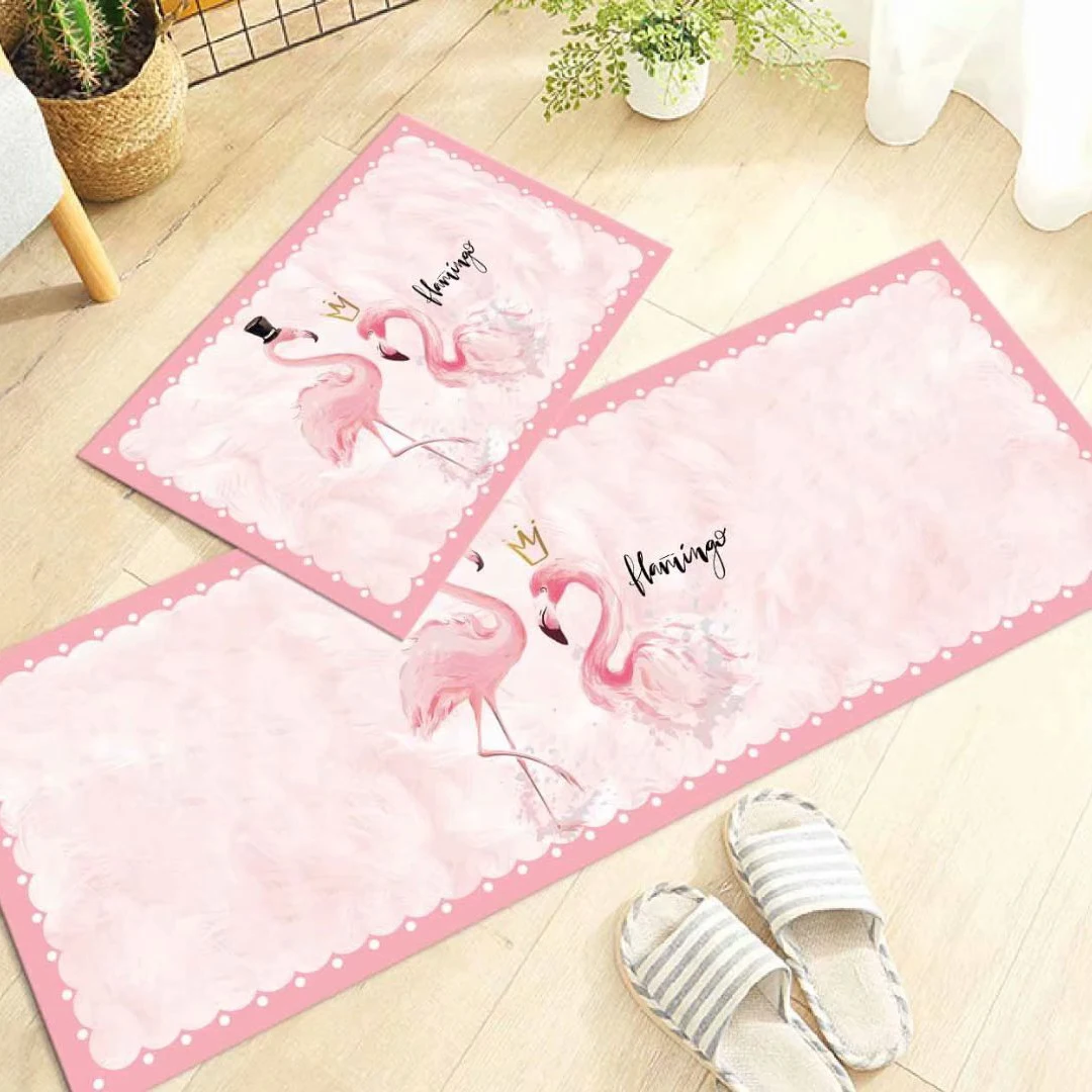 

Modern Anti-slip Home Kitchen Mat Cartoon Little Yellow Duck Rug Bath Long Strip Absorption Doormat Entrance Living Room Carpet