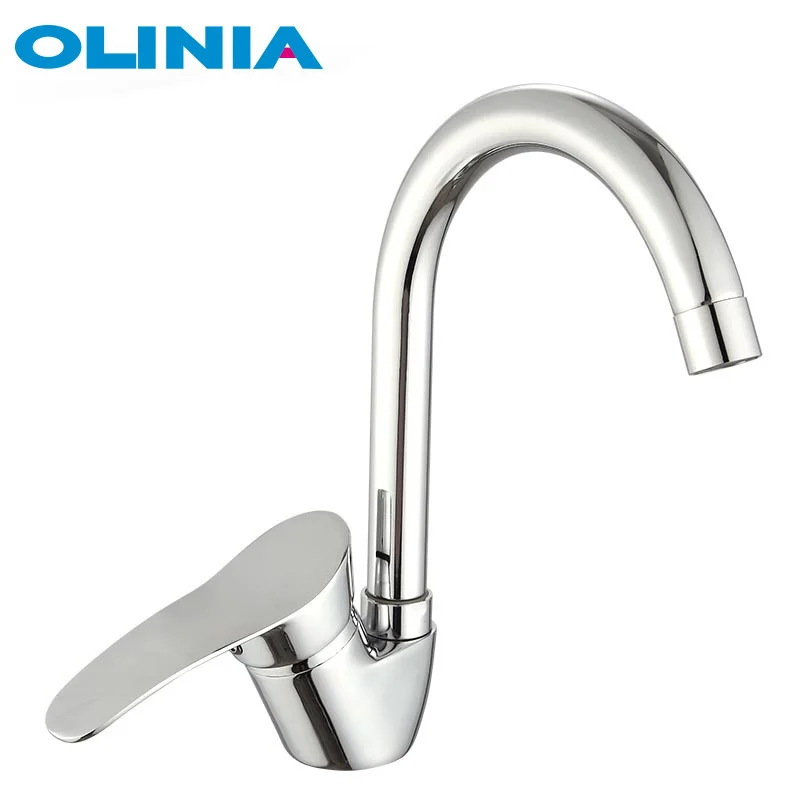 

Смесители OLINIA OL8095, кухонный кран с одной ручкой и одним отверстием, из цинкового сплава