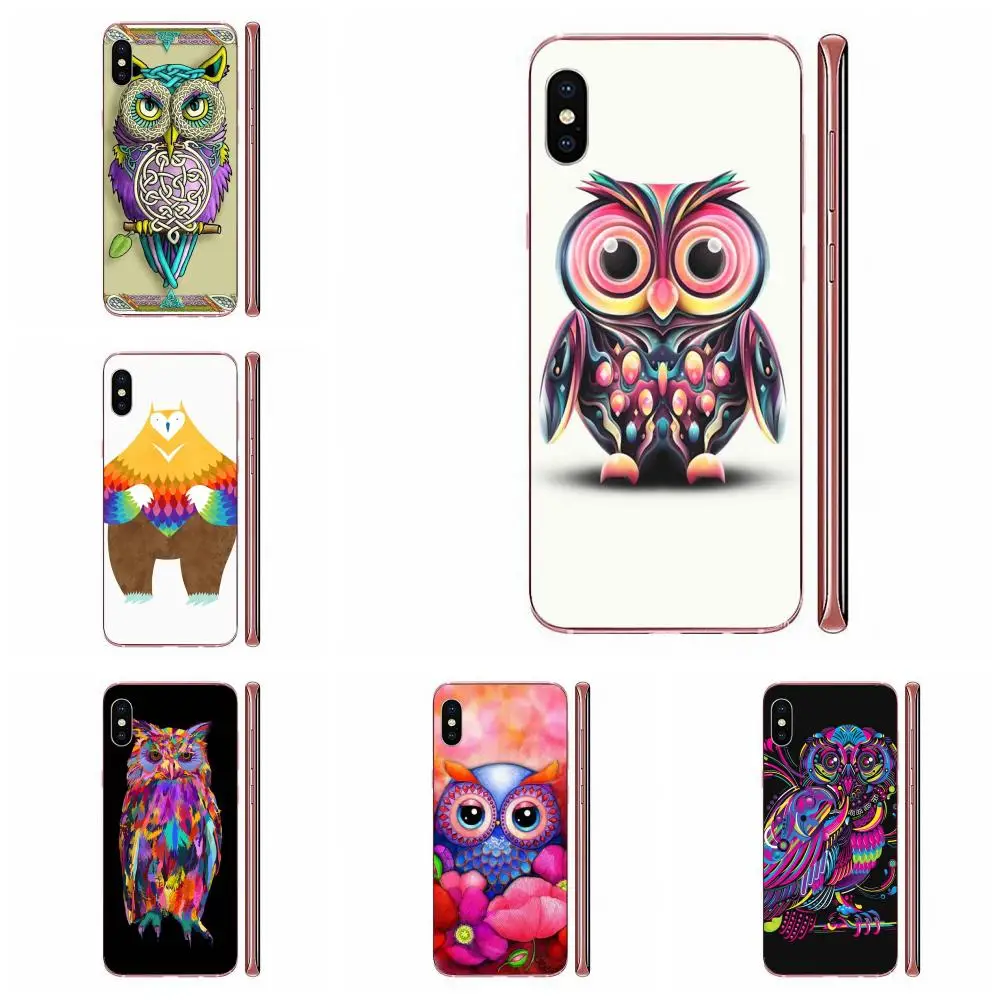 Цветная Сова для Huawei Honor 5C 5X 6A 6X 7 7A 7X 8 8A 8S 8X 9 10 30 Lite Pro Y6 II Y7 Y9 Prime 2019 мягкий