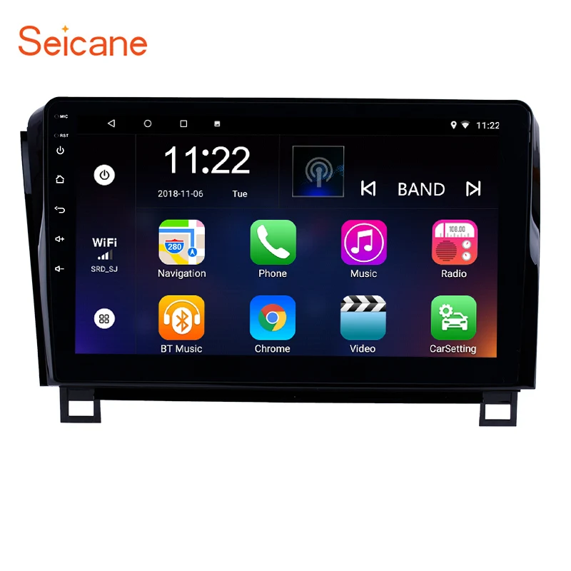 Seicane Android 10 0 ОЗУ 2 Гб Авто Стерео GPS Navi 1 дюйма для 2006 2015 TOYOTA Sequoia поддержка Swc