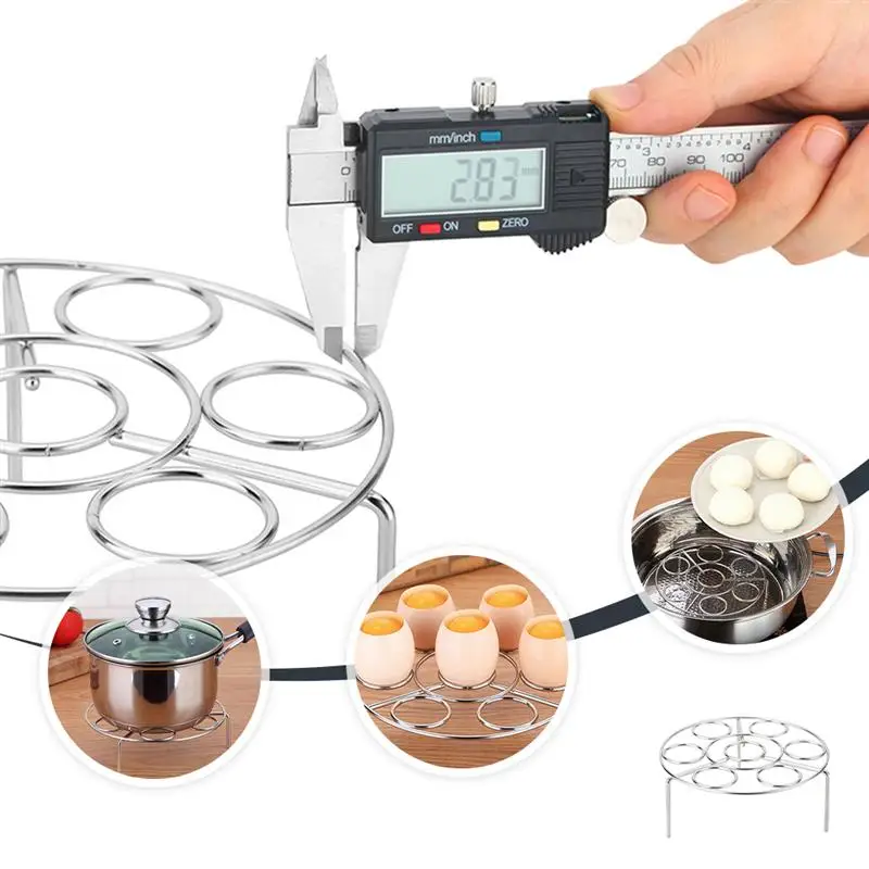 

1pc Egg Steamer Rack Stainless Steel Pot Pan Steaming Tray Heating Food Stand