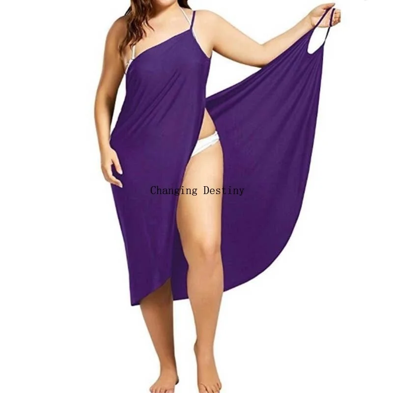 Женское платье с запахом для пляжа большие размеры|Женские платья| |