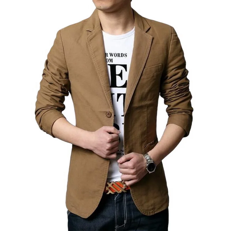 Для мужчин две пуговицы блейзеры Лоскутные костюмы куртка верхняя одежда