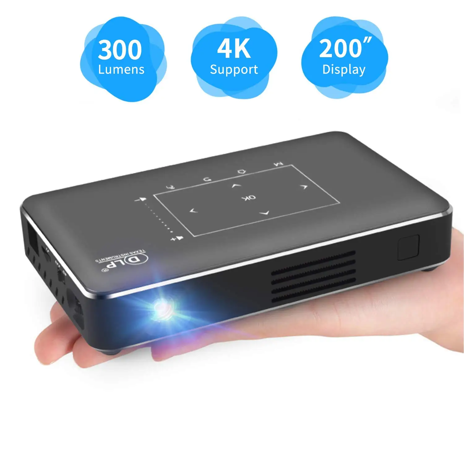 Vivicine P10 Android Smart Wifi Portable Mini LED DLP Projector for Smartphone 200inch Home Theater