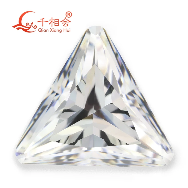 6А качественный белый цвет треугольной формы с вырезом в форме триллиона для