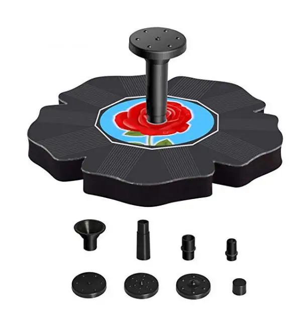 Солнечный розовый плавающий фонтан для наружного сада бассейн украшения