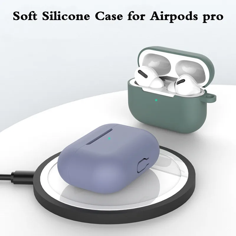 2022 Soft Silicone Cases For Airpods pro Protective Bluetooth Wireless Earphone Cover AirPods Charging Box Bags | Мобильные телефоны