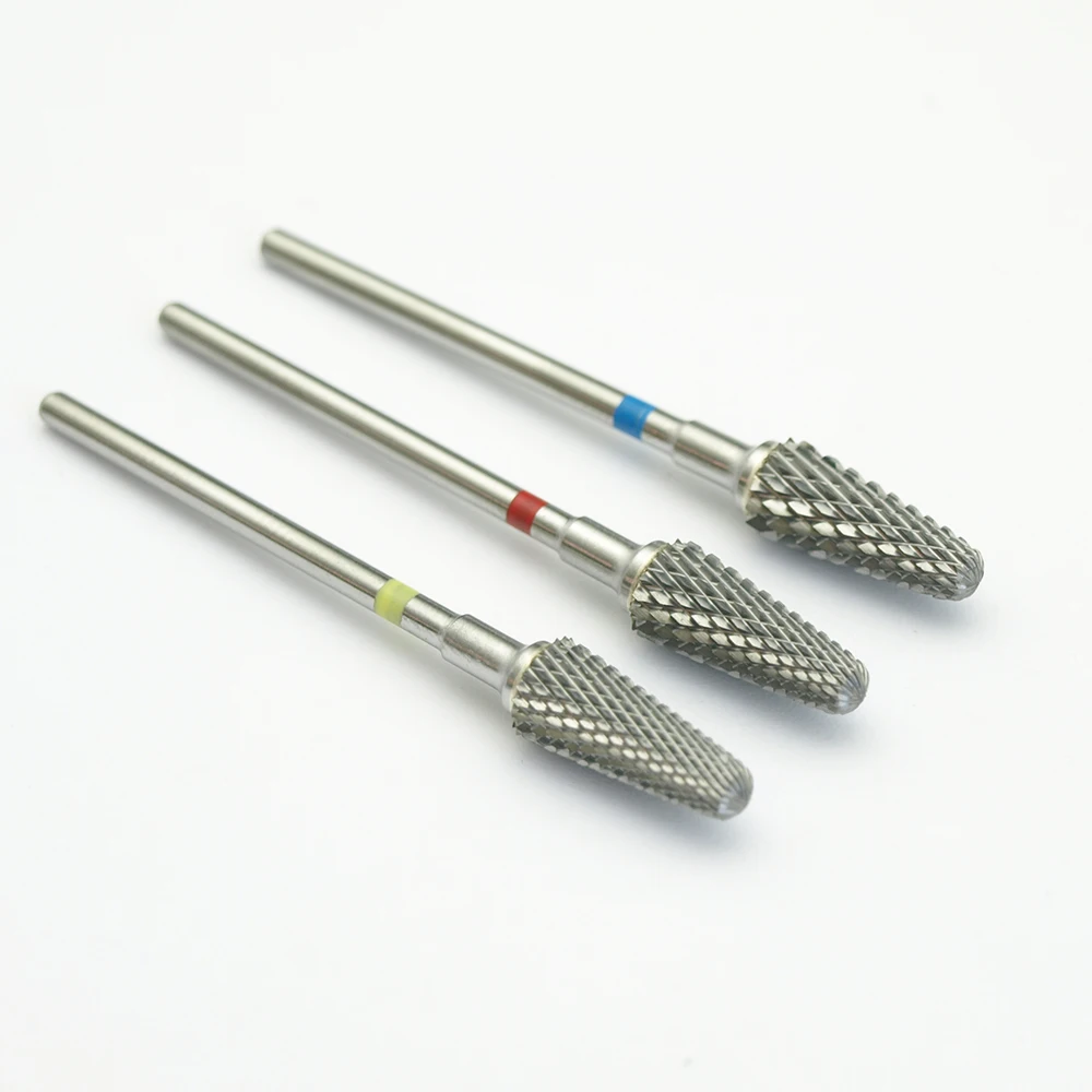 

3Grits Nozzle Nail Drill Bits File Nail Electric Drill Machine Manicure Pedicure Drills Accessory Acrylic Nail Tools Smooth head