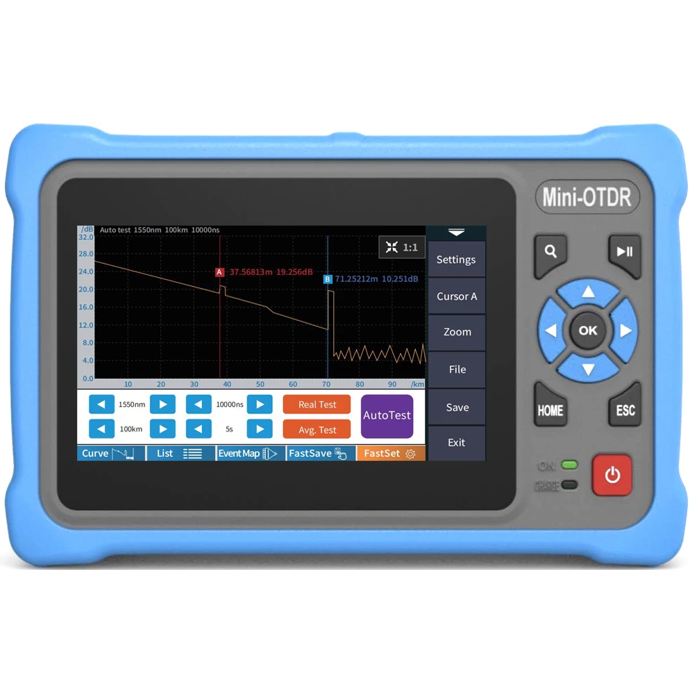 GPON EPON xPON тест активного волокна ing OTDR живого мини-оптический рефлектометр VFL OLS OPM