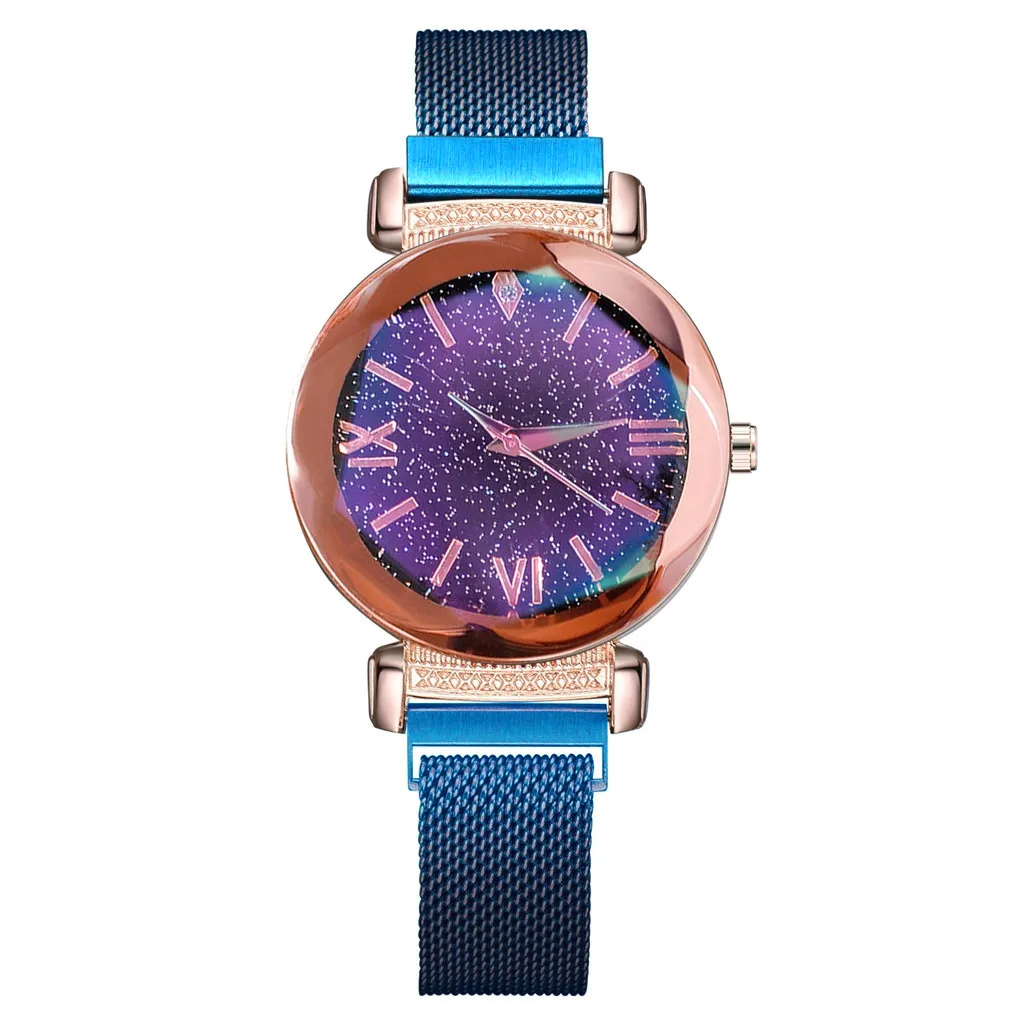 

Fashion Starry Sky Women Watches Rose Gold Stainless Steel Belt Ladies Quartz Watch Wrist Watch Relogio Feminino reloj mujer/C