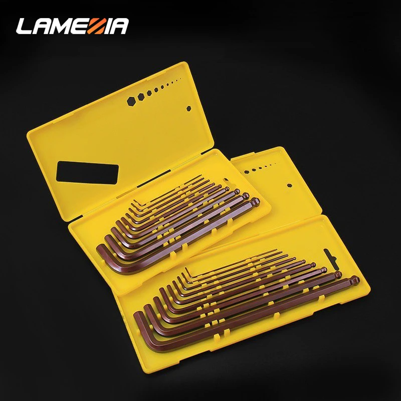 Универсальный шестигранный ключ LAMEZIA 9 шт. S2 сплав набор гаечных ключей для