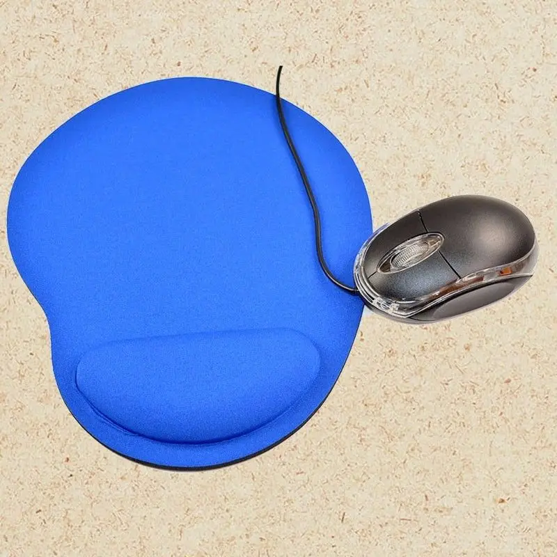Mouse Pad With Wrist Protect For Computer Laptop Notebook Mat Comfort Rest Support Game Office Black Blue Muismat | Компьютеры и офис