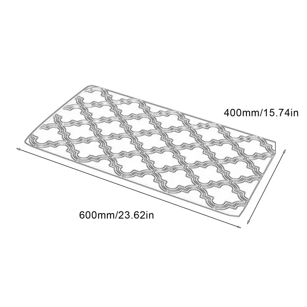 Противоскользящий кухонный коврик напольное покрытие с геометрическим рисунком