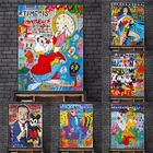 Картина на холсте с изображением граффити Диснея