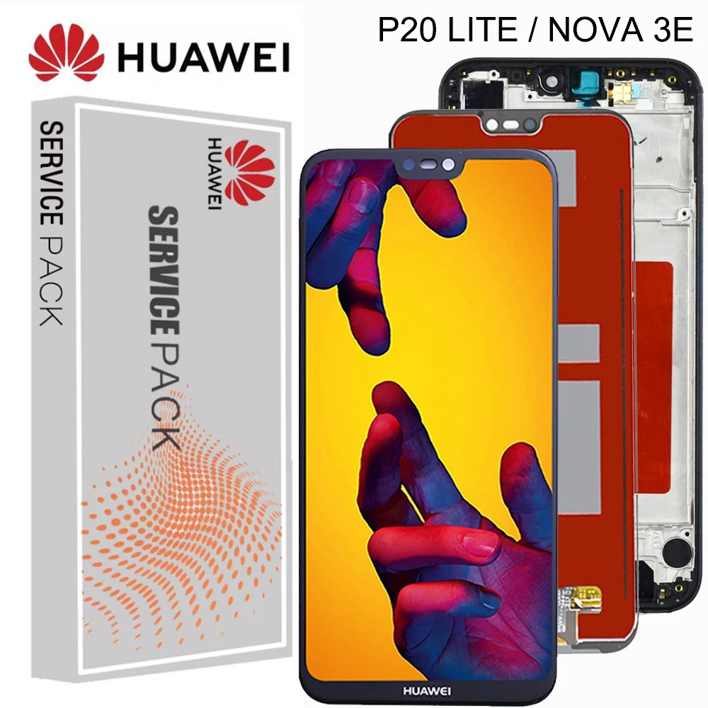 Оригинальный ЖК дисплей для Huawei P20 Lite экрана Nova 3e сенсорный экран дигитайзер