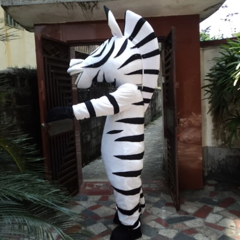 Костюм талисман Зебра костюм для косплея вечеринки игры наряды одежда карнавала