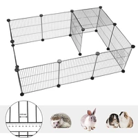 12pcs pet playpen crate iron fence puppy kennel house exercise training puppy kitten space dog rabbits small animals cage