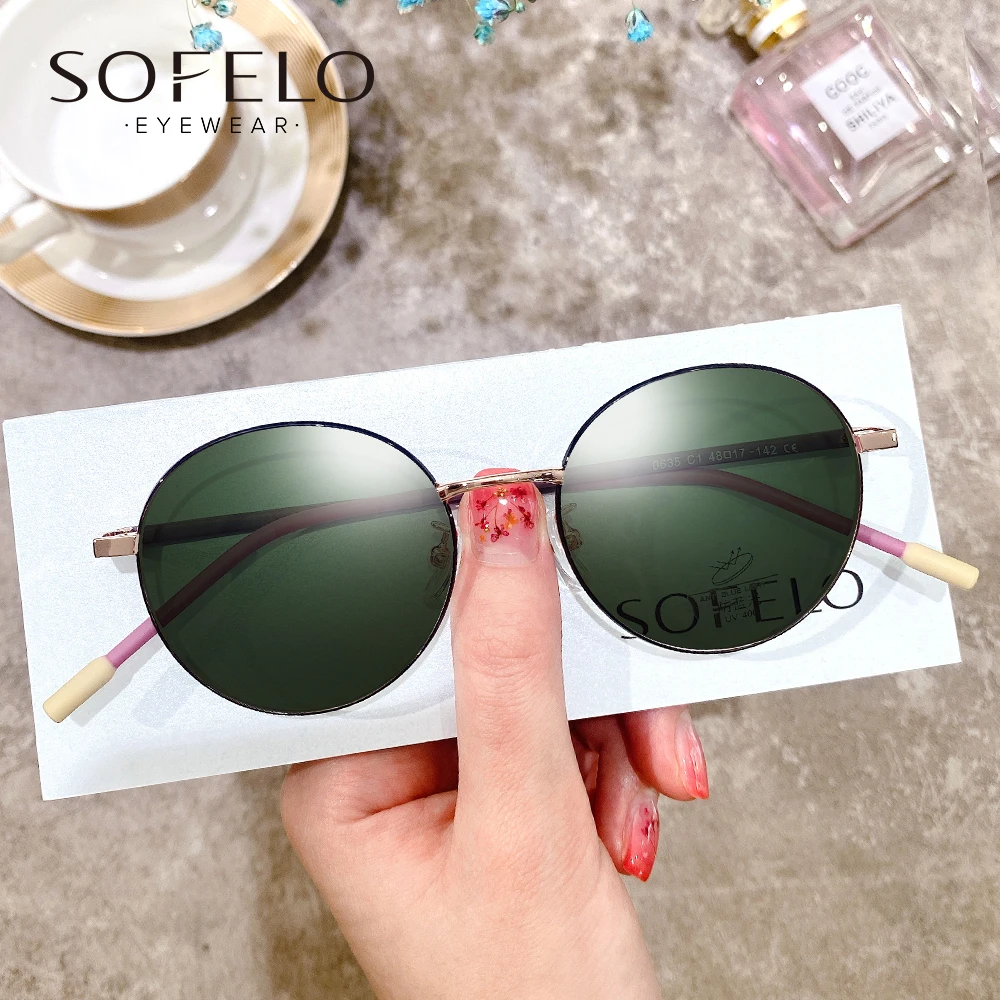 

Small Round Polarized Prescription Sunglasses Women Retro Optical Progressive Sun Glasses For Women Multifocal Bifocal Eyewear