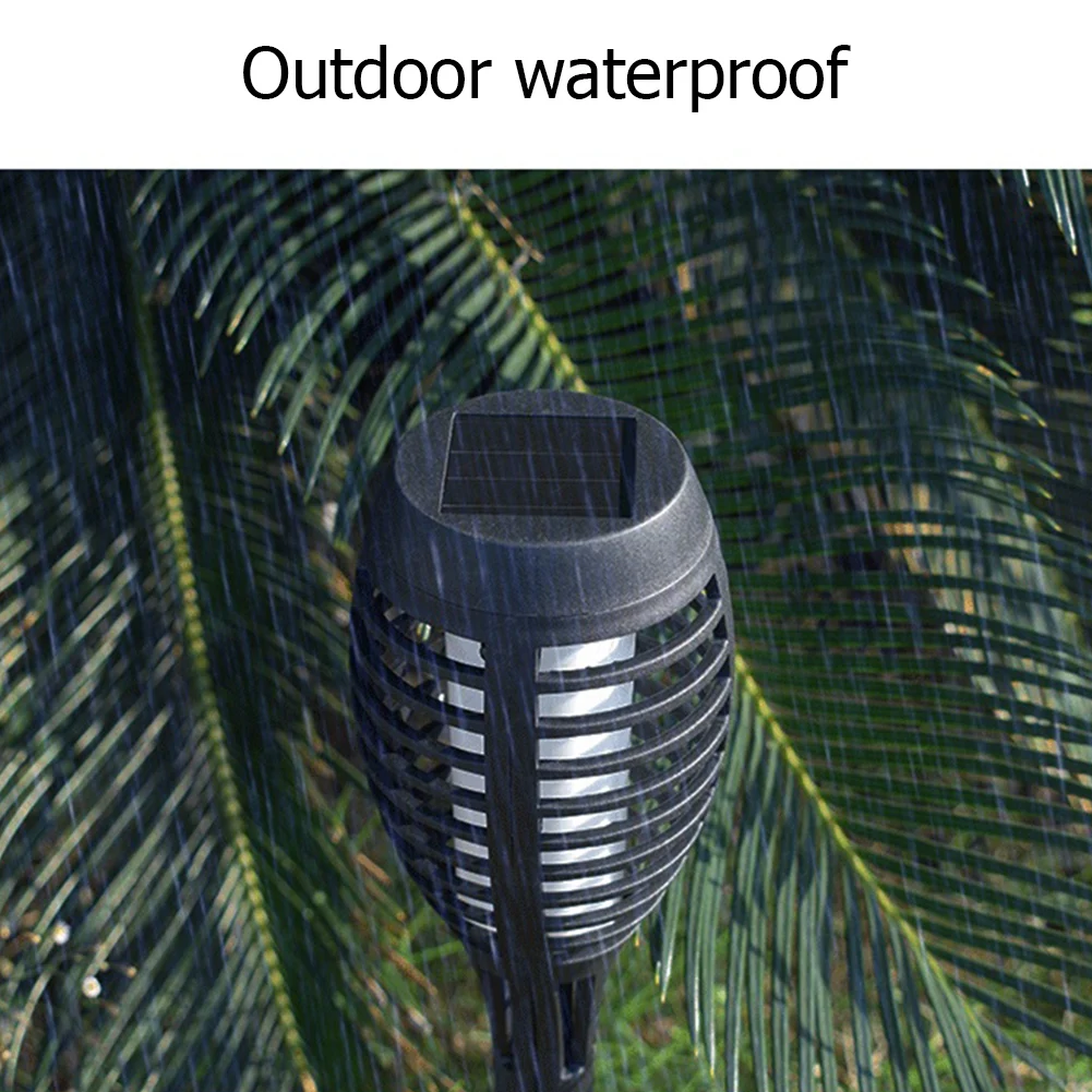 

Solar Flame Torch Light Flickering Waterproof Garden Decor Landscape Lawn Lamp Path Lighting Torch Outdoor Light