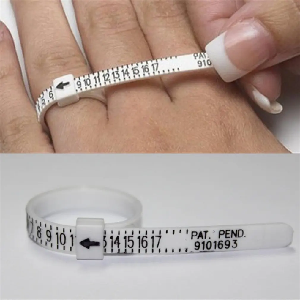 

Ring Sizer Measure Finger Gauge Ring Sizing Tool For Wedding Rings UK Size US Size Measurements Ring Sizer