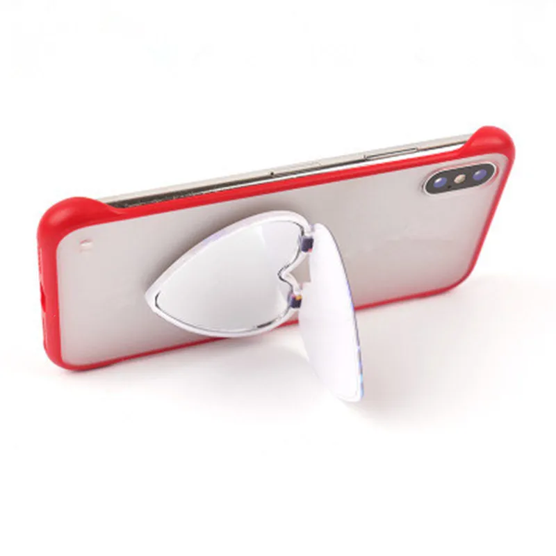 10-100pcs heart blank Mirrors mobile phone folding stretch bracket Phone Holder | Мобильные телефоны и аксессуары
