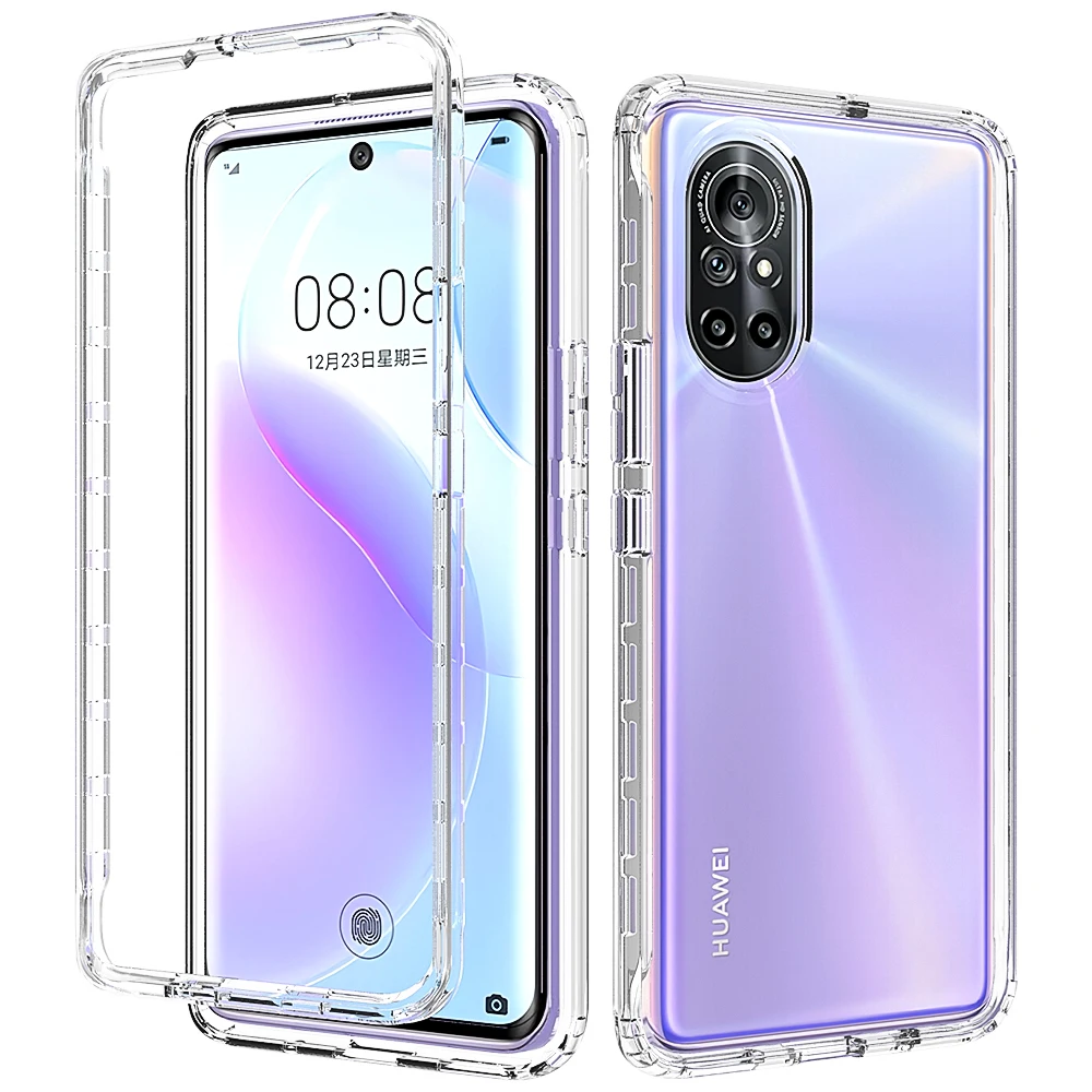 full body clear case for huawei nova 8 5g cases shockproof tpu bumper flexible phone cases nova8 funda free global shipping