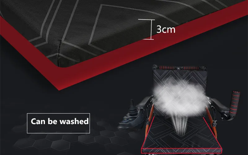 Большая легкая электрическая инвалидная коляска вместительная стоящая/Сидящая