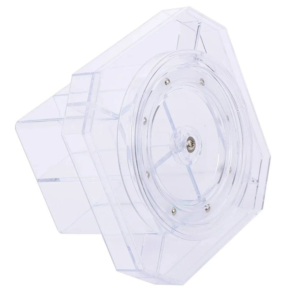 

Transparent Acrylic Rotating Desktop Organizer Stationery Pencil Holder Makeup Brush Cosmetics Home Office Organizers