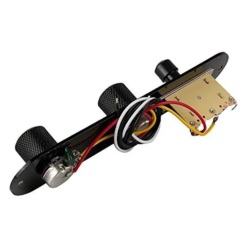 

3 Way Switch Loaded Guitar Control Plate with Acoustic Electric Guitar Mono End Pin Endpin Jack
