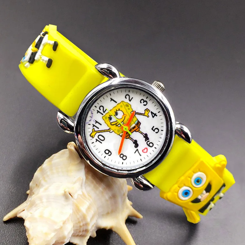 Children Cute Cartoon Style Student Boy Girl Kids 3D Silicone Strap Quartz Wrist Watches E17 |
